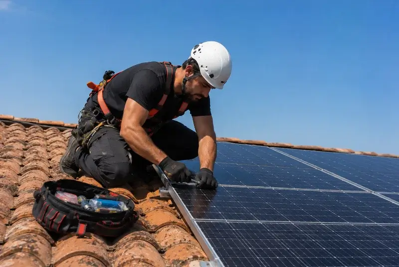 Maintenance et monitoring de panneaux solaires à Pignans